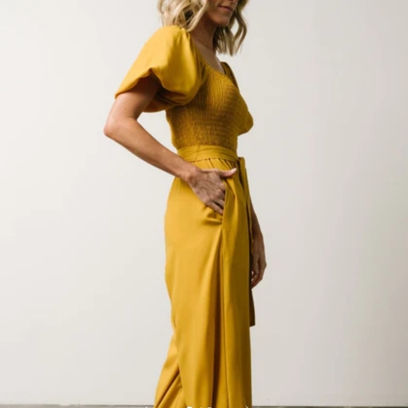 Mustard Yellow Jump Suite - Picture 10 of 11